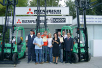 Евромаркет Кари АД спечели награда на Мitsubishi Catrpillar Forklift Trucks за дилър №1 на 2005