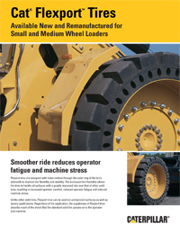 Caterpillar Flexport Tyres Cut Down Time And Improve Cost