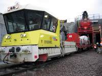 With the “Special train” to Sweden: A slab track system is being created in the Malmö city tunnel