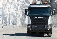 Самосвалите Scania са подходящи за работа в тежки условия. От кариери до строителни обекти – Scania винаги е в готовност